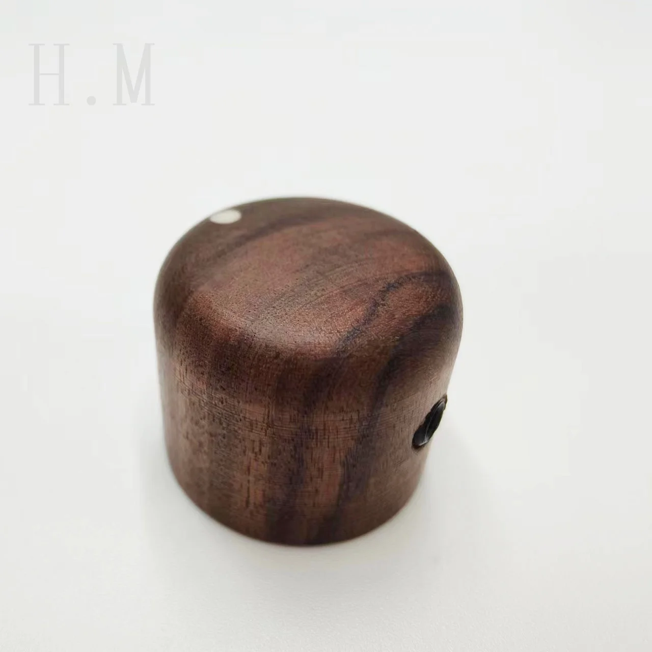 High end electric wood guitar with volume and tone, wood knob, rosewood ebony with point knob, potentiometer cap