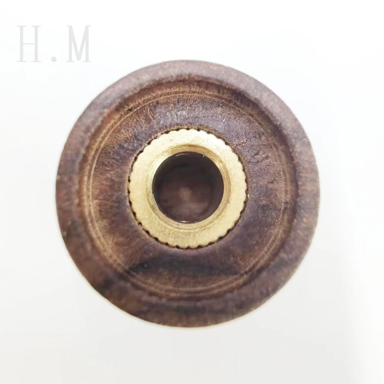 High end electric wood guitar with volume and tone, wood knob, rosewood ebony with point knob, potentiometer cap