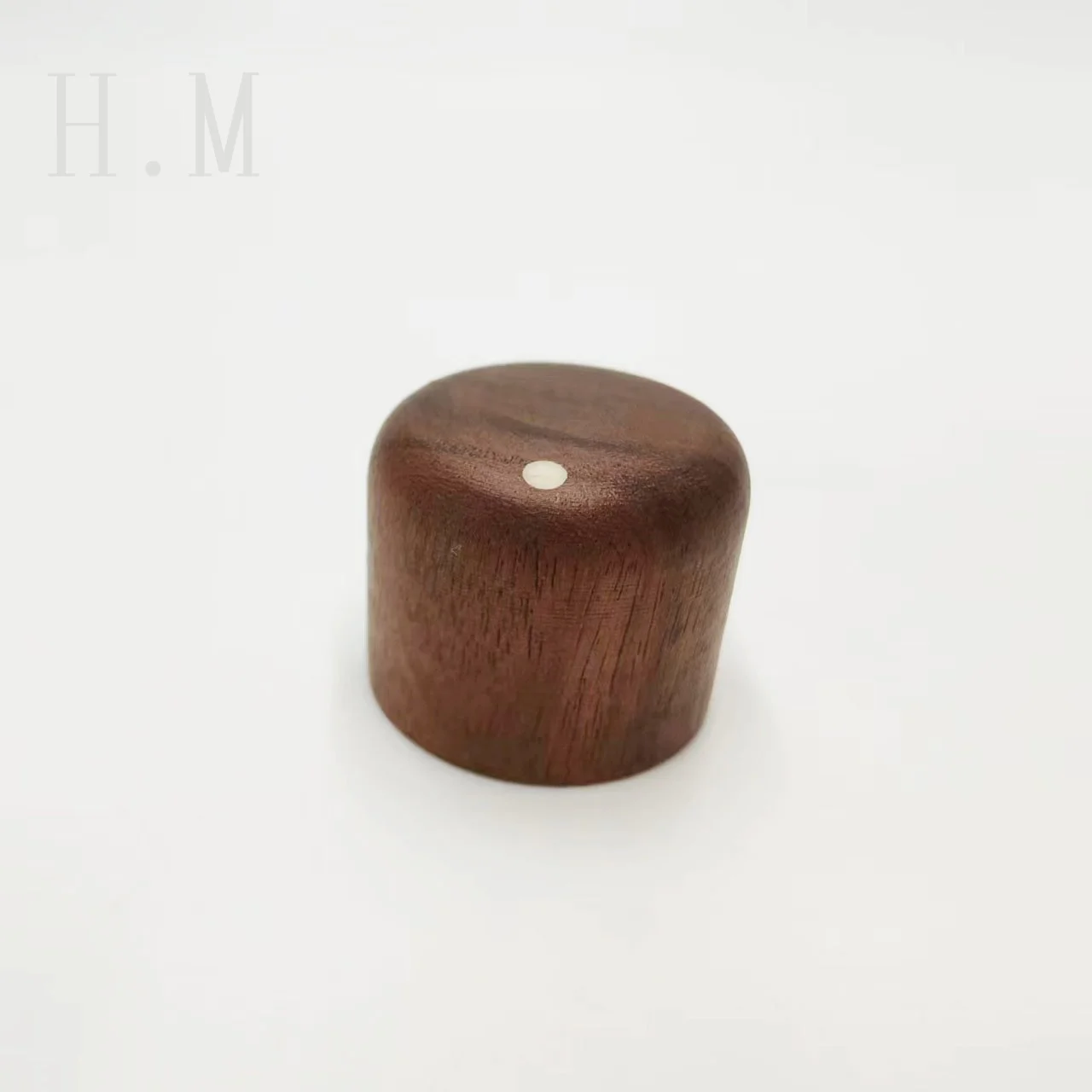High end electric wood guitar with volume and tone, wood knob, rosewood ebony with point knob, potentiometer cap