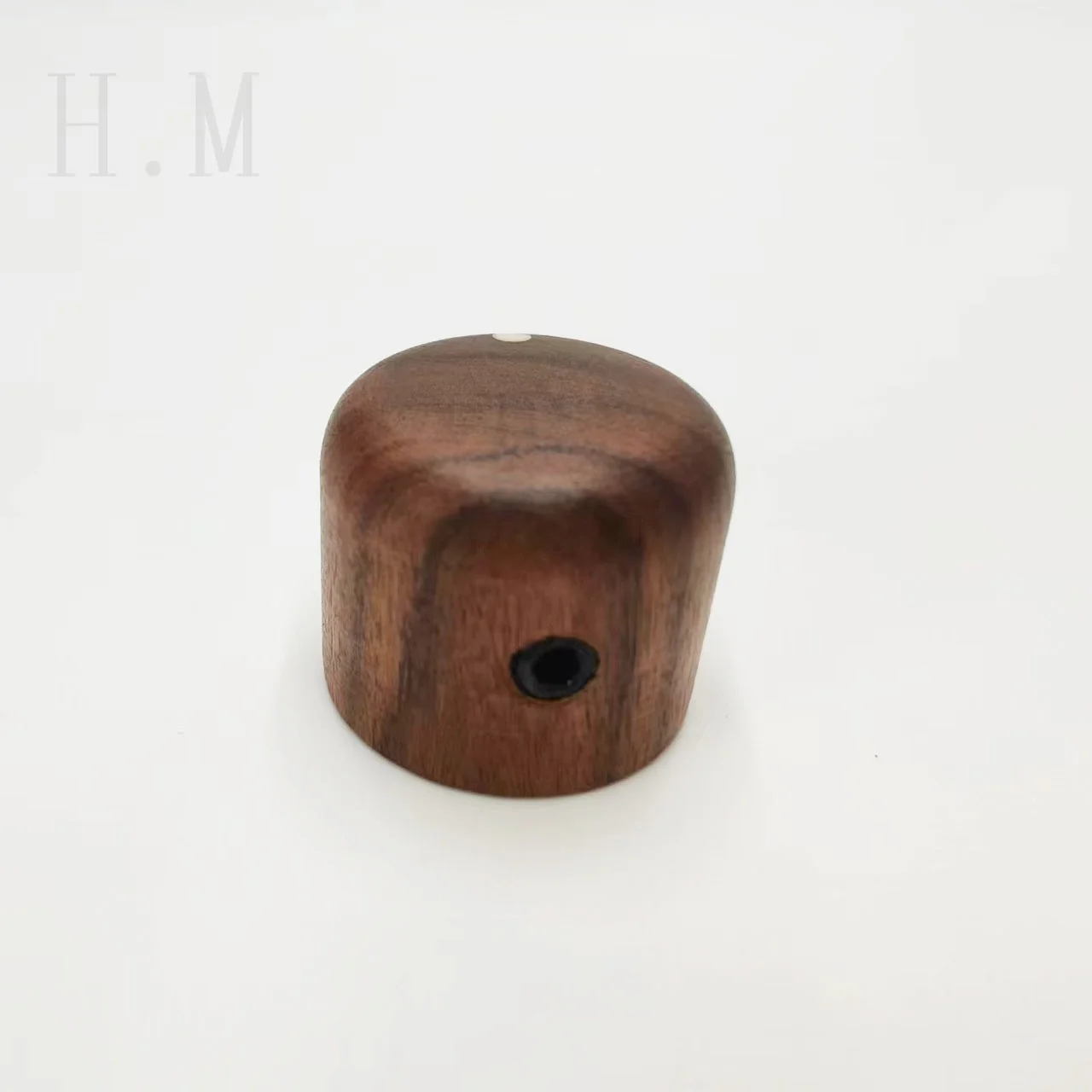 High end electric wood guitar with volume and tone, wood knob, rosewood ebony with point knob, potentiometer cap