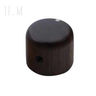 High end electric wood guitar with volume and tone, wood knob, rosewood ebony with point knob, potentiometer cap