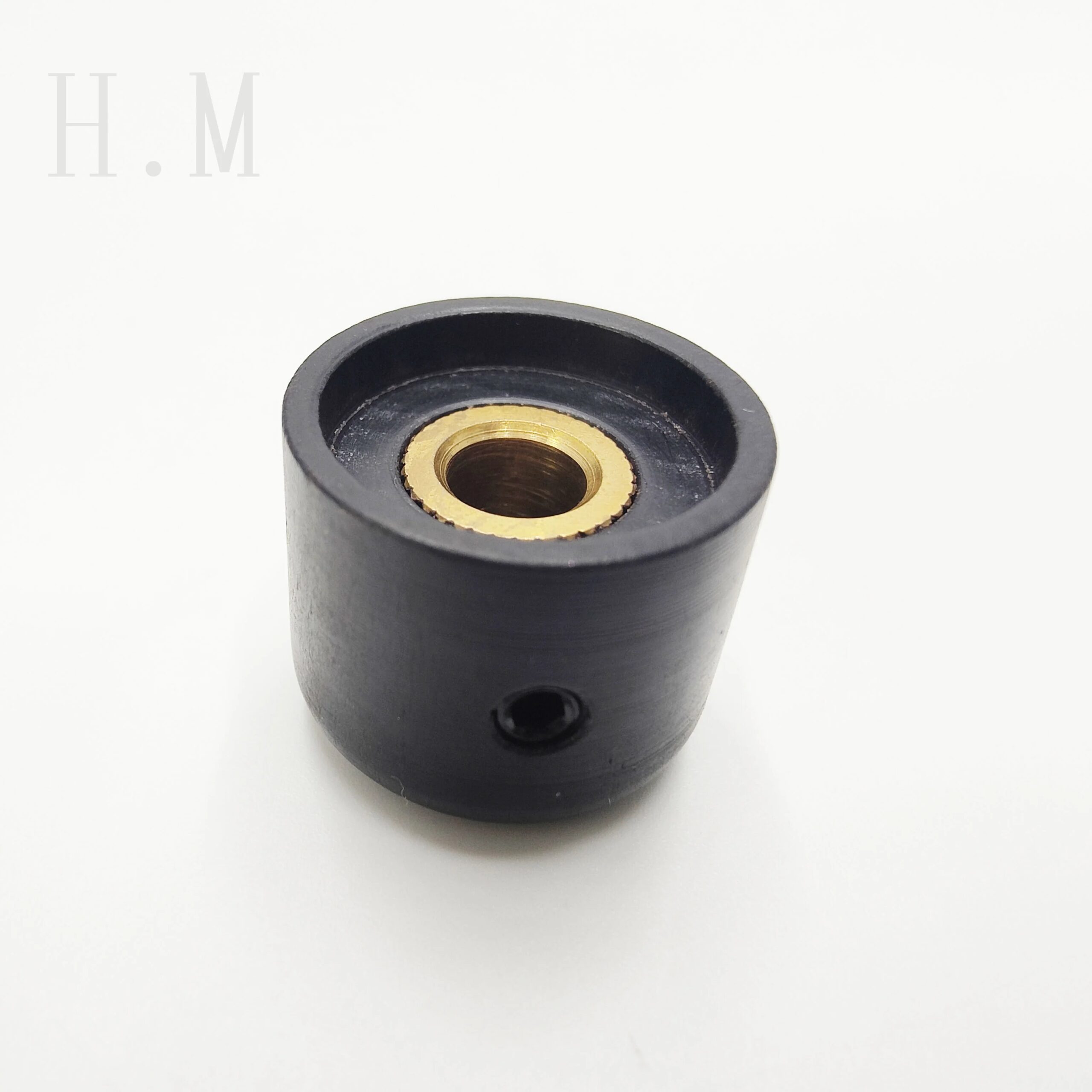 High end electric wood guitar with volume and tone, wood knob, rosewood ebony with point knob, potentiometer cap