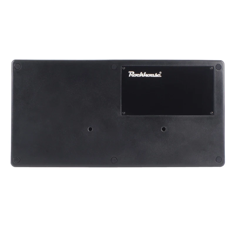 Rockhouse RPB-1BK Guitar Effect Pedal Board PE Plastic Guitar Pedalboard Case With Velcro Can Hide Power Guitar Accessories