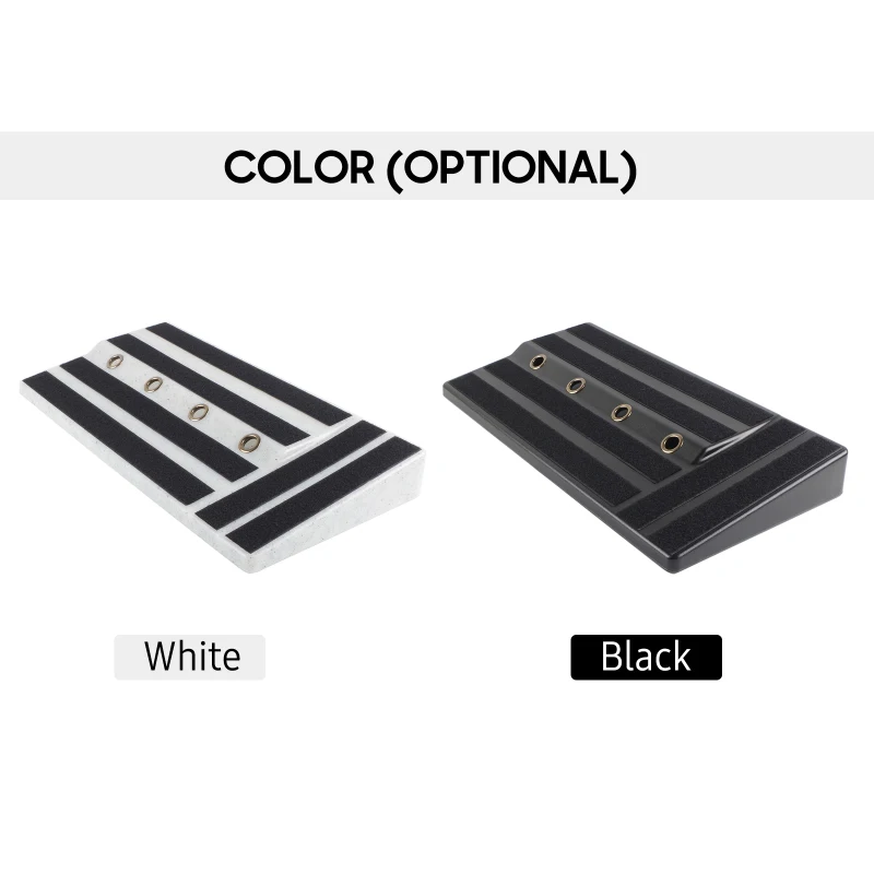 Rockhouse RPB-1BK Guitar Effect Pedal Board PE Plastic Guitar Pedalboard Case With Velcro Can Hide Power Guitar Accessories