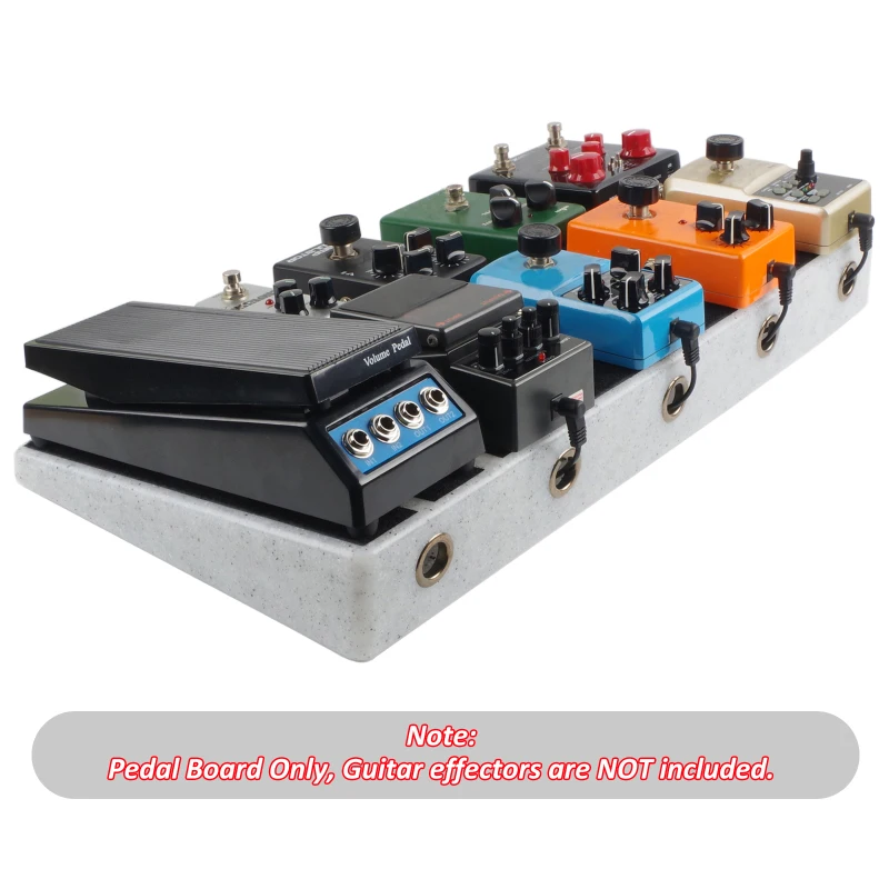 Rockhouse RPB-1BK Guitar Effect Pedal Board PE Plastic Guitar Pedalboard Case With Velcro Can Hide Power Guitar Accessories