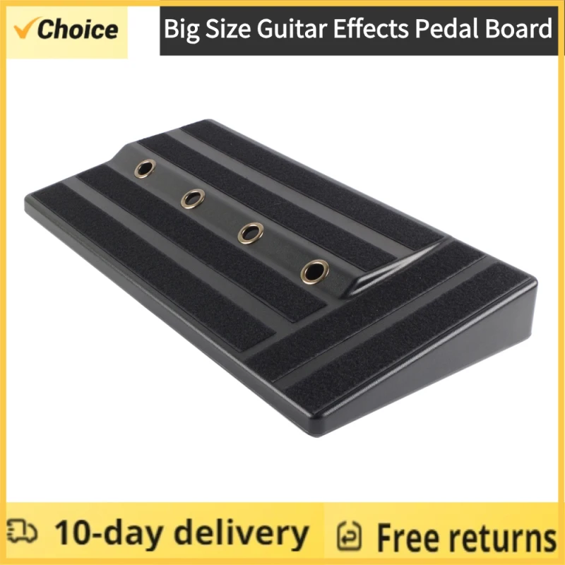 Rockhouse RPB-1BK Guitar Effect Pedal Board PE Plastic Guitar Pedalboard Case With Velcro Can Hide Power Guitar Accessories