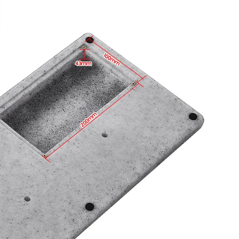Rockhouse RPB-1BK Guitar Effect Pedal Board PE Plastic Guitar Pedalboard Case With Velcro Can Hide Power Guitar Accessories