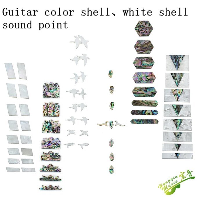Guitar sound point Abalone color shell white shell guitar fingerboard inlaid guitar materials to make accessories