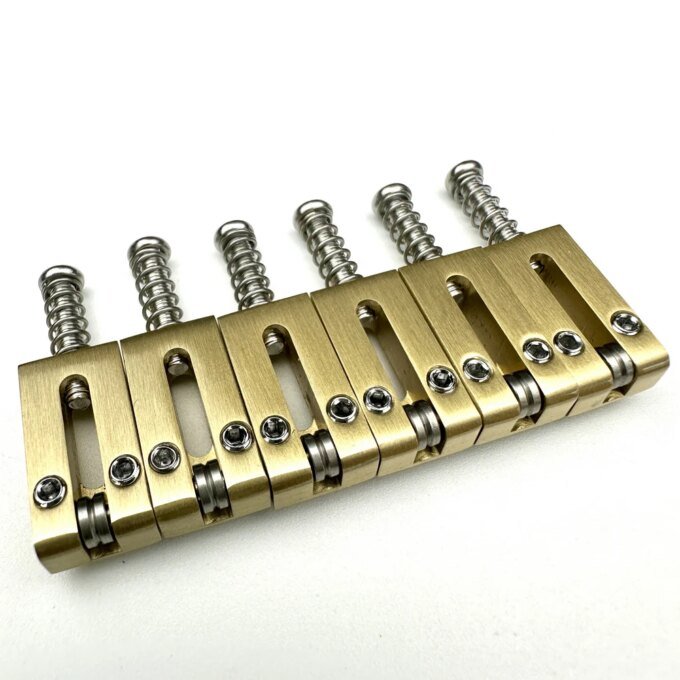 【Made in Japan】 10.5MM Brass Saddle With Stainless Steel Roller Electric Guitar Tremolo Bridge Saddles For ST TL Style Guitar - Image 2