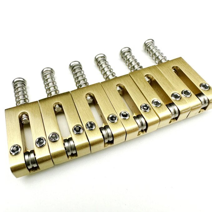 【Made in Japan】 10.5MM Brass Saddle With Stainless Steel Roller Electric Guitar Tremolo Bridge Saddles For ST TL Style Guitar - Image 5