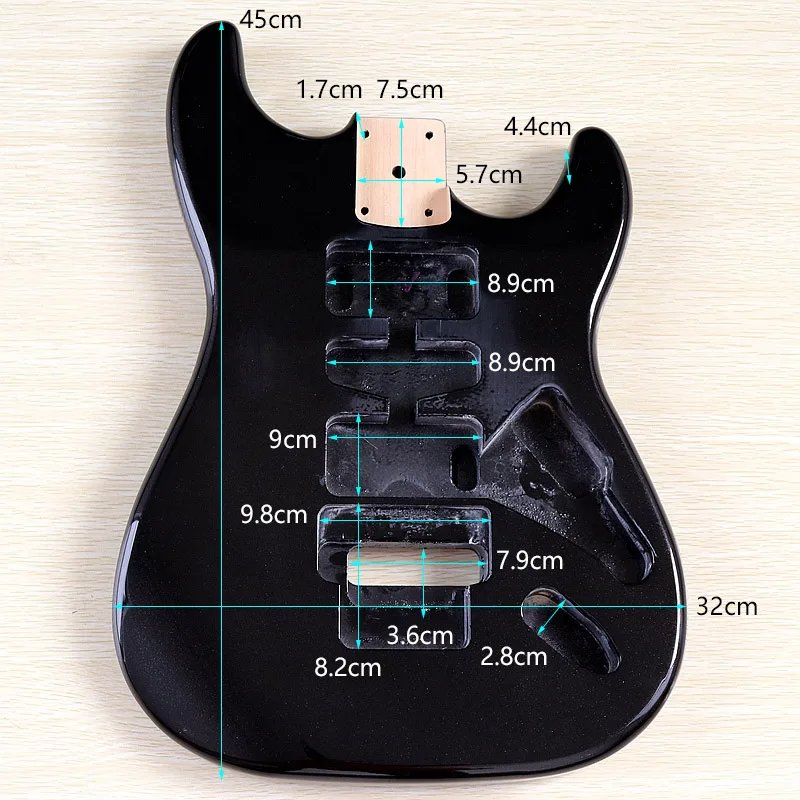 Electric Guitar Body Electric Guitar Barrel Black Wholesale Guitar Part For DIY Electric Guitar Body Electric Guitar Barrel Black Wholesale Guitar Part For DIY