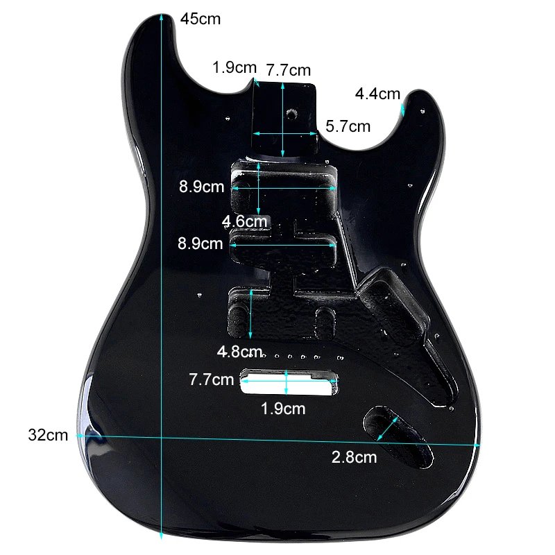 Electric Guitar Body Electric Guitar Barrel Black Wholesale Guitar Part For DIY Electric Guitar Body Electric Guitar Barrel Black Wholesale Guitar Part For DIY