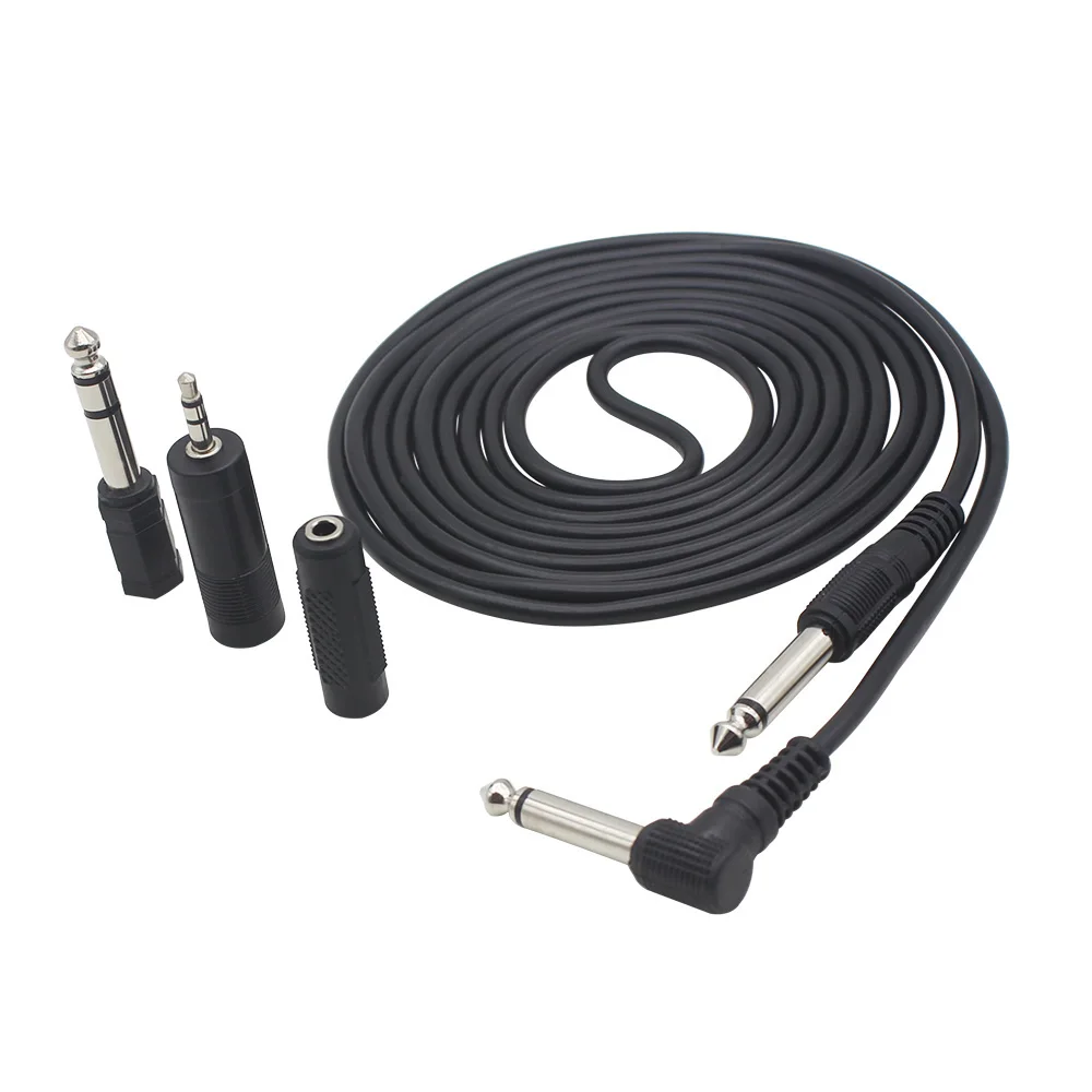 Guitar Cable 3m Connecting Cable for Electric Guitar Bass Keyboard Instrument Noise Reduction Audio Cable 6.35 3.5mm Plugs Guitar Cable 3m Connecting Cable for Electric Guitar Bass Keyboard Instrument Noise Reduction Audio Cable 6.35 3.5mm Plugs
