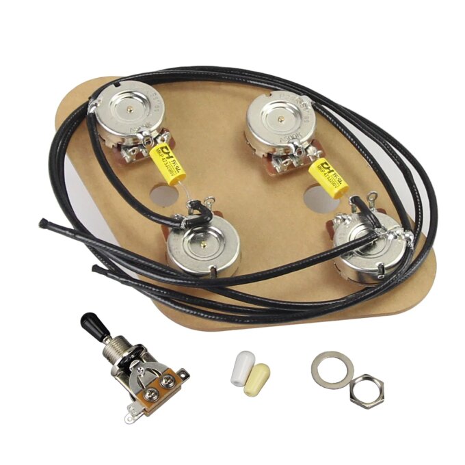 NEW 2T2V Prewired Wiring Harness Kit 500K 3-Way Switch for LP Electric Guitar - Image 3