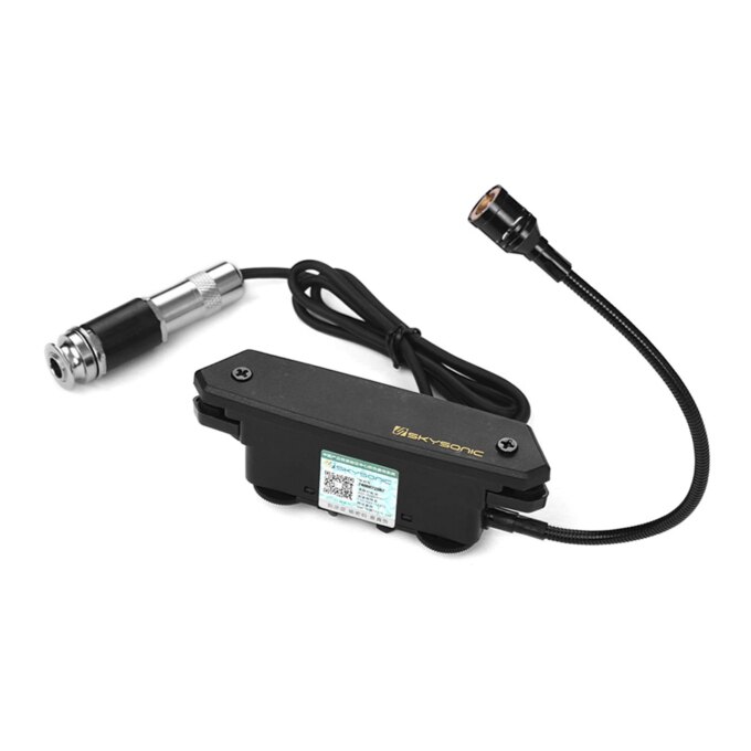 SKYSONIC T-902 Acoustic Guitar Active Soundhole Pickup Magnetic + Microphone Dual Pickup Systems with Volume Controls - Image 2