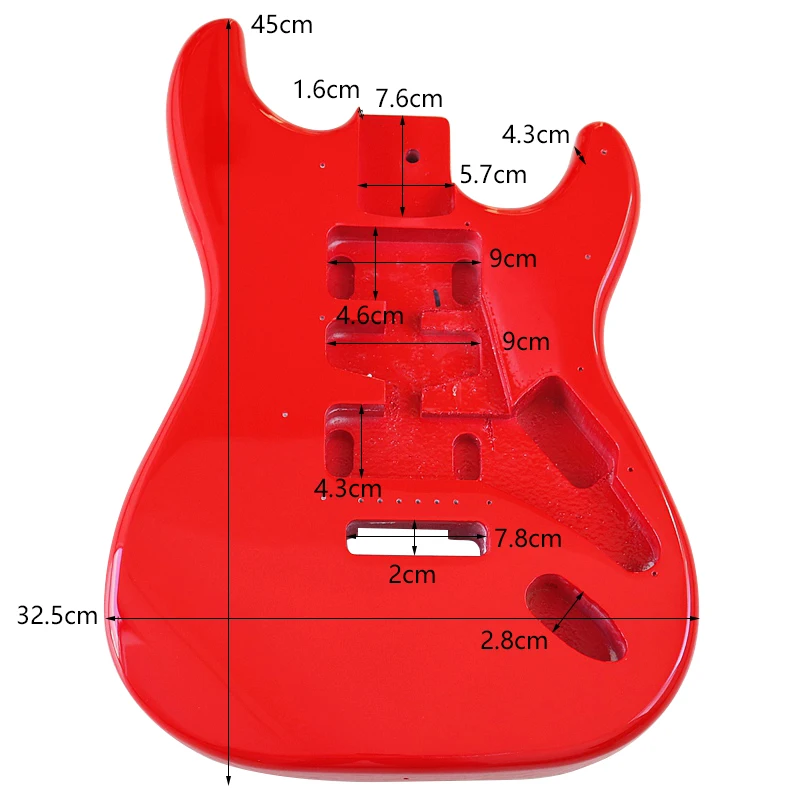 Electric Guitar Body Poplar Wood Electric Guitar Barrel For DIY Electric Guitar