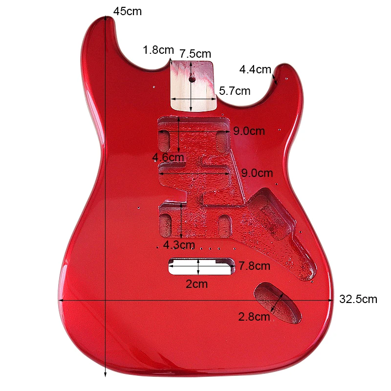 Electric Guitar Body Poplar Wood Electric Guitar Barrel For DIY Electric Guitar