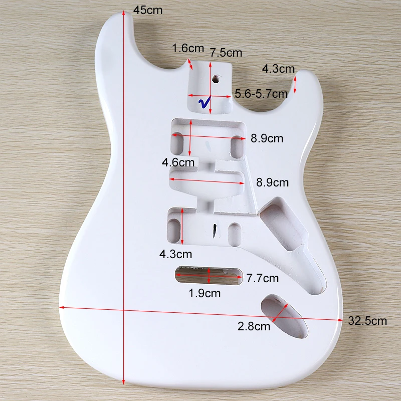 Electric Guitar Body Poplar Wood Electric Guitar Barrel For DIY Electric Guitar