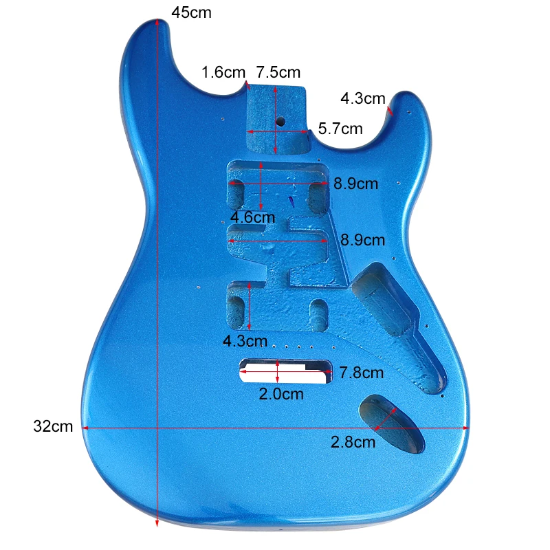 Electric Guitar Body Poplar Wood Electric Guitar Barrel For DIY Electric Guitar