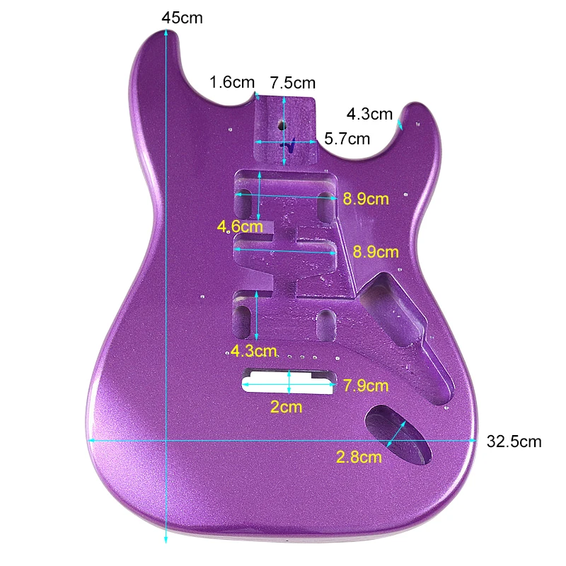 Electric Guitar Body Poplar Wood Electric Guitar Barrel For DIY Electric Guitar