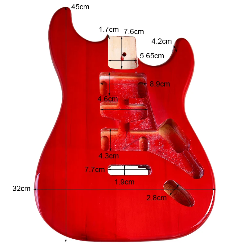 Electric Guitar Body Poplar Wood Electric Guitar Barrel For DIY Electric Guitar