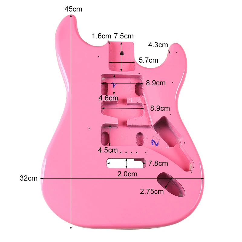 Electric Guitar Body Poplar Wood Electric Guitar Barrel For DIY Electric Guitar