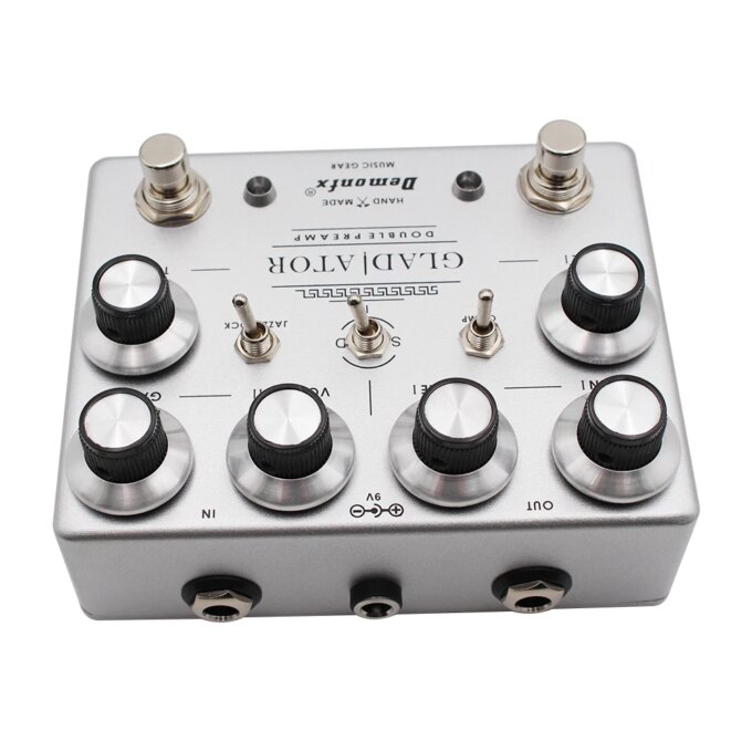 Demonfx GLADIATOR Guitar Effect Pedal Distortion Overdrive  Dual Overdrive Preamp With True Bypass NEW - Image 6
