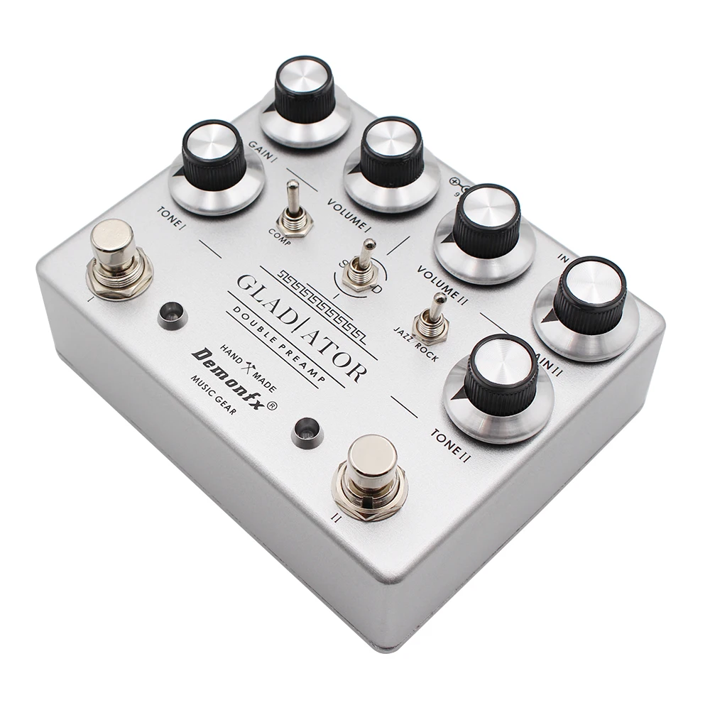 Demonfx GLADIATOR Guitar Effect Pedal Distortion Overdrive  Dual Overdrive Preamp With True Bypass NEW
