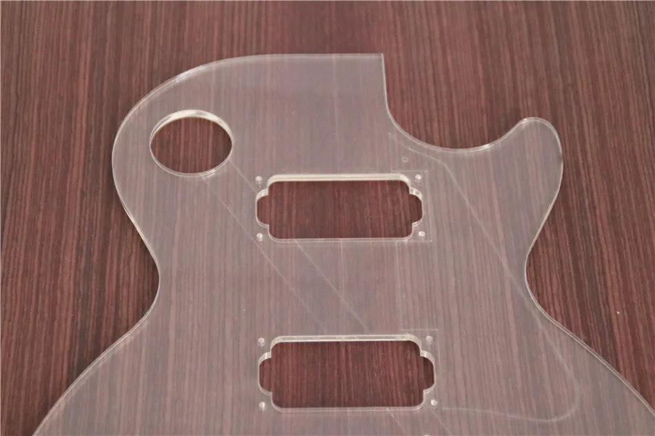 LP Style Electric Guitar Body Transparent Acrylic Template Guitar Making Molds