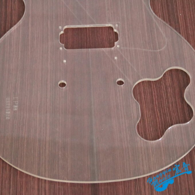 LP Style Electric Guitar Body Transparent Acrylic Template Guitar Making Molds - Image 4