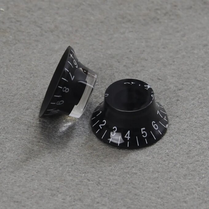 FLEOR 4PCS LP Guitar Knobs Top Hat Style Tone Volume Speed Control Knobs Caps 6mm For Electric Guitar - Image 4