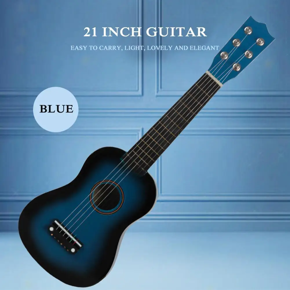 21 inch Ukulele Guitar Mini 6 Strings Toy Gift Lightweight Kids Beginners Musical Instrument Portable Music Elements