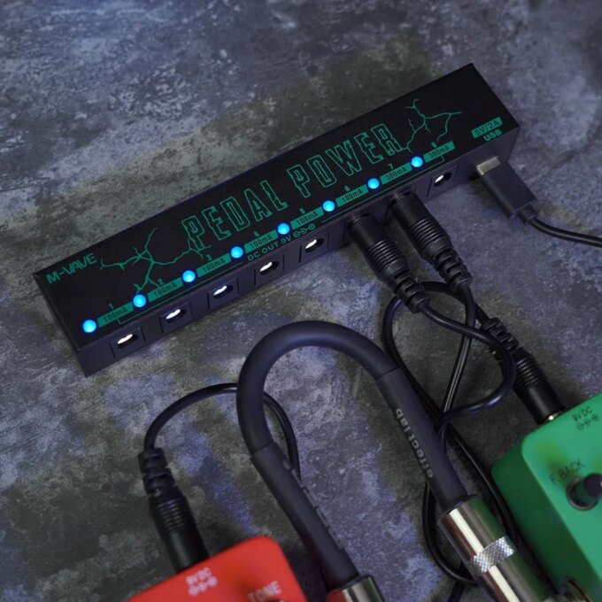M-VAVE PEDAL POWER Electric Guitar Effect Pedal Power Supply 10 Isolated DC Outputs For 9V Effect Pedal Guitar Accessories Parts - Image 3