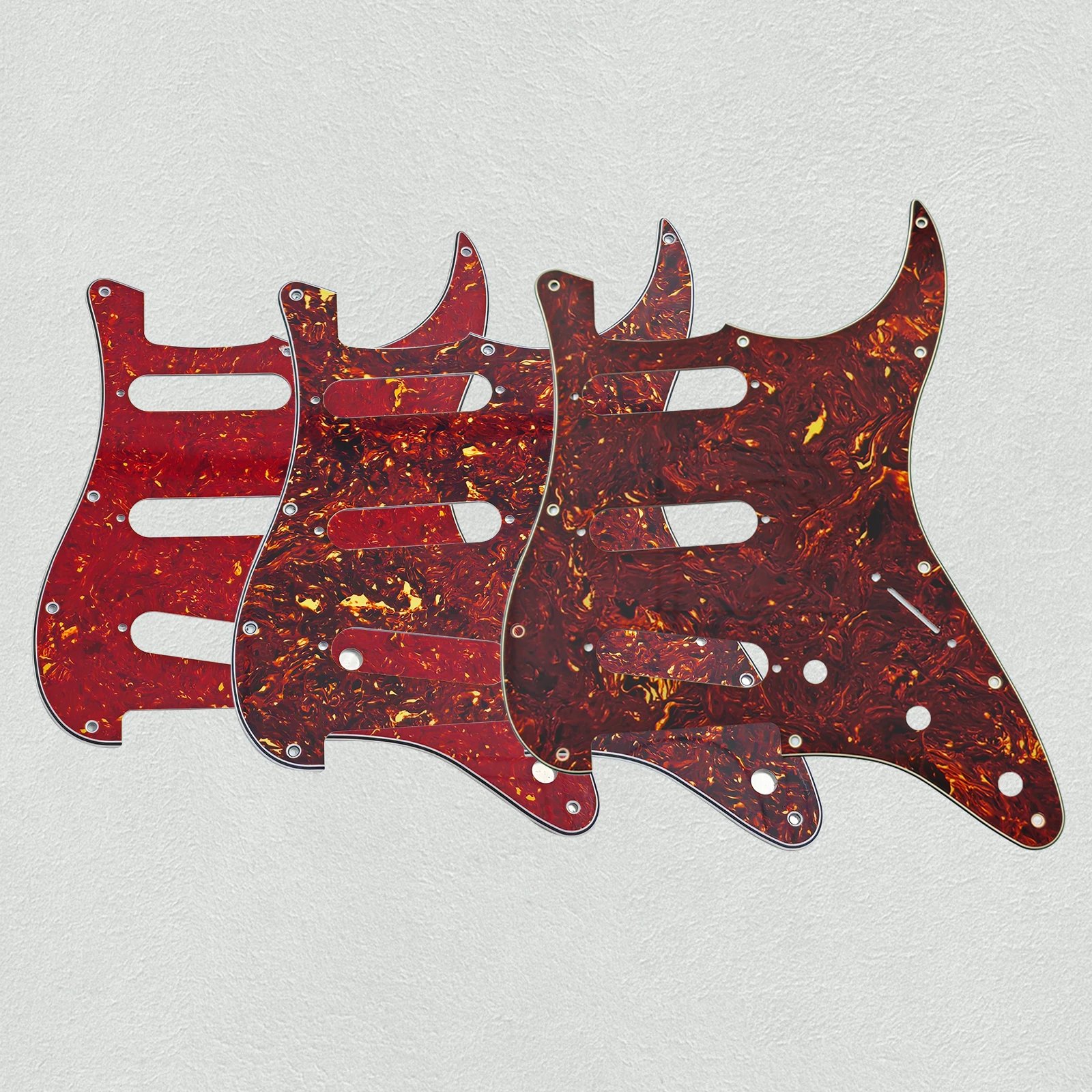 PHRILM SSS11hole ST electric guitar guard,3LayerStratocasterPickguard with Aluminum Foil Shield - Fits American/Mexican Standard PHRILM SSS11hole ST electric guitar guard,3LayerStratocasterPickguard with Aluminum Foil Shield - Fits American/Mexican Standard
