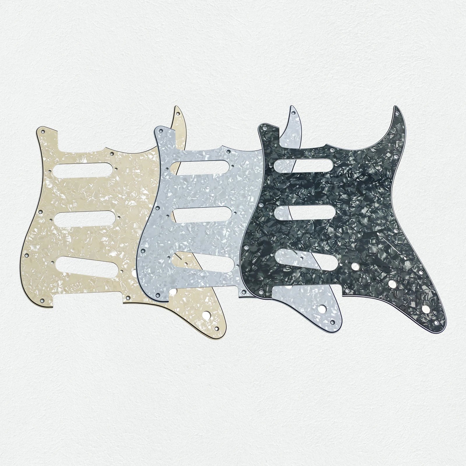 PHRILM SSS11hole ST electric guitar guard,3LayerStratocasterPickguard with Aluminum Foil Shield - Fits American/Mexican Standard PHRILM SSS11hole ST electric guitar guard,3LayerStratocasterPickguard with Aluminum Foil Shield - Fits American/Mexican Standard