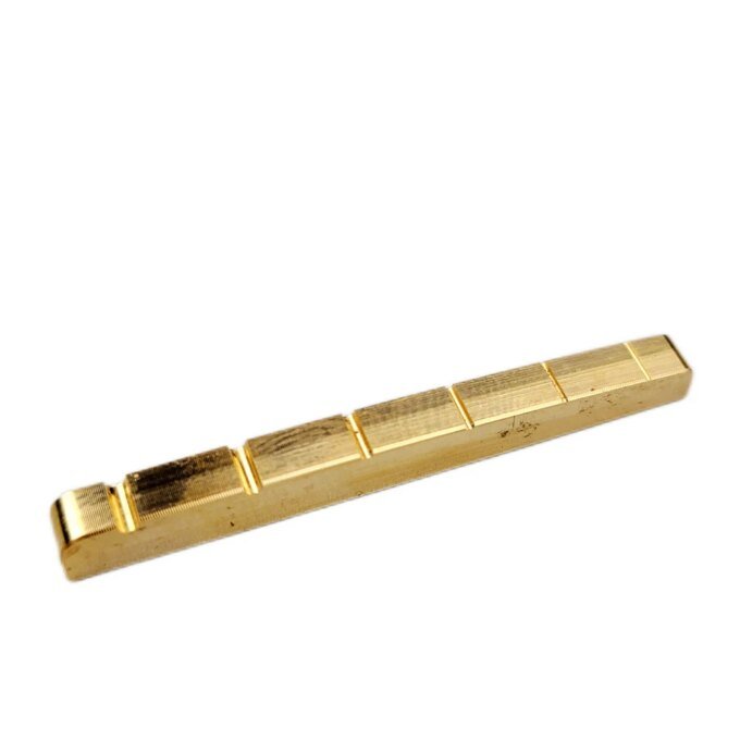 1 Piece Solid Brass Metal Electric Guitar Nut 42mm 43mm for ST TL Style Electric Guitar - Image 3