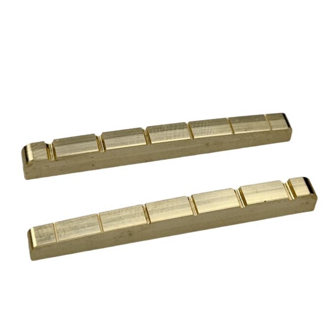1 Piece Solid Brass Metal Electric Guitar Nut 42mm 43mm for ST TL Style Electric Guitar - Image 2