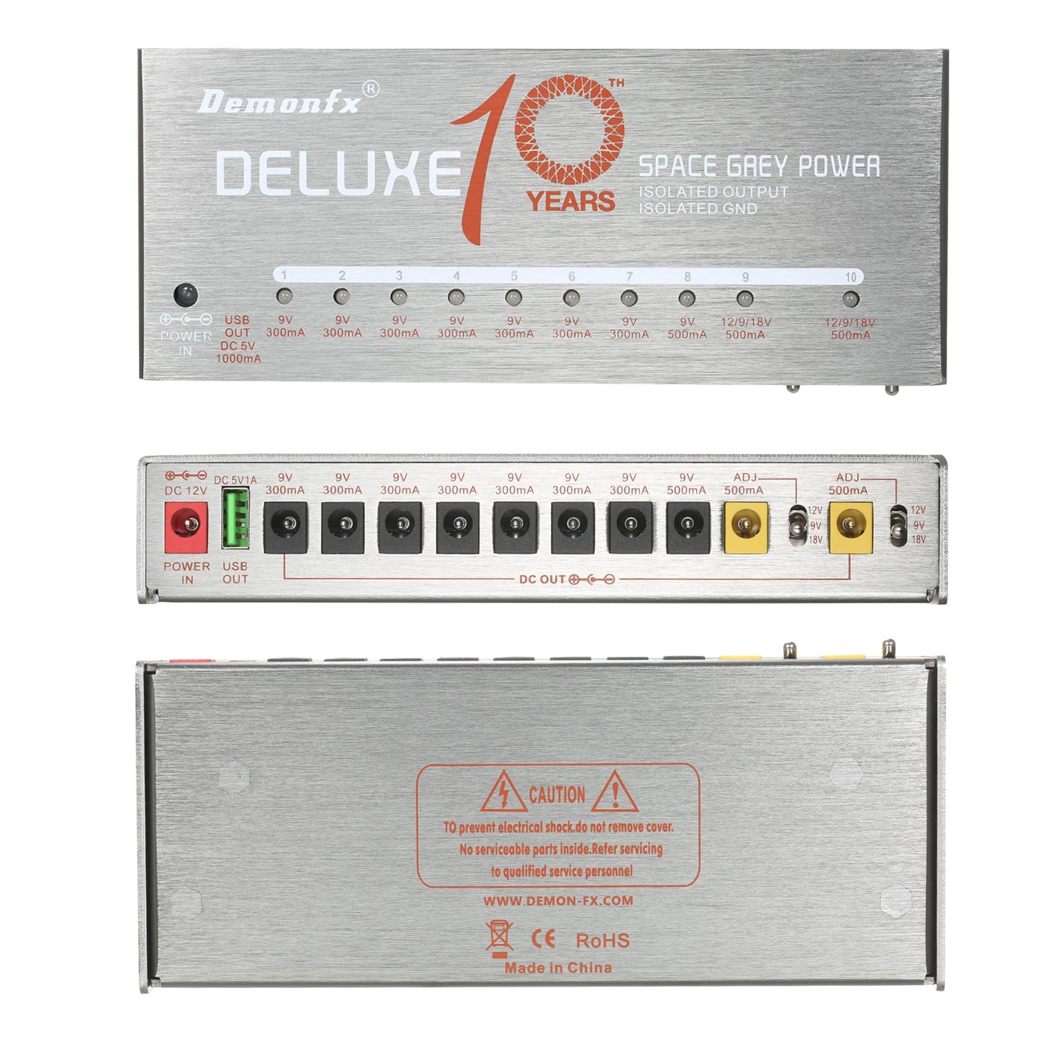 NEW Demonfx High Quality Guitar Bass Effect Pedal Overdrive Distortion Compressor Delay Chorus AutoWah Pedal