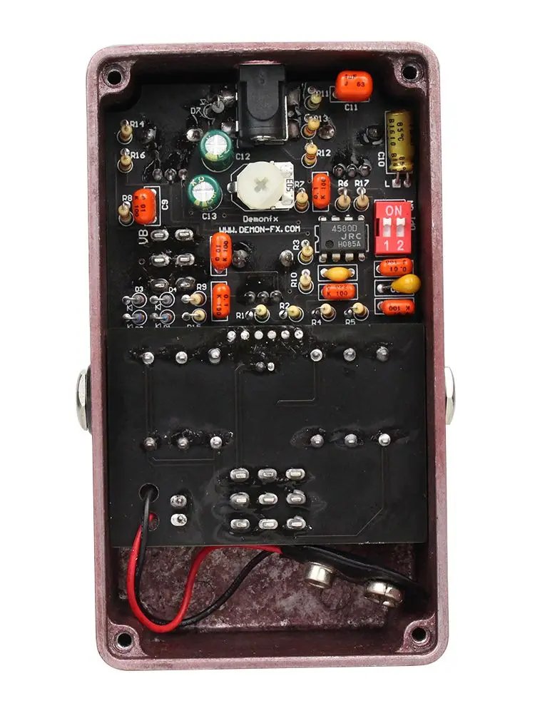 NEW Demonfx High Quality Guitar Bass Effect Pedal Overdrive Distortion Compressor Delay Chorus AutoWah Pedal