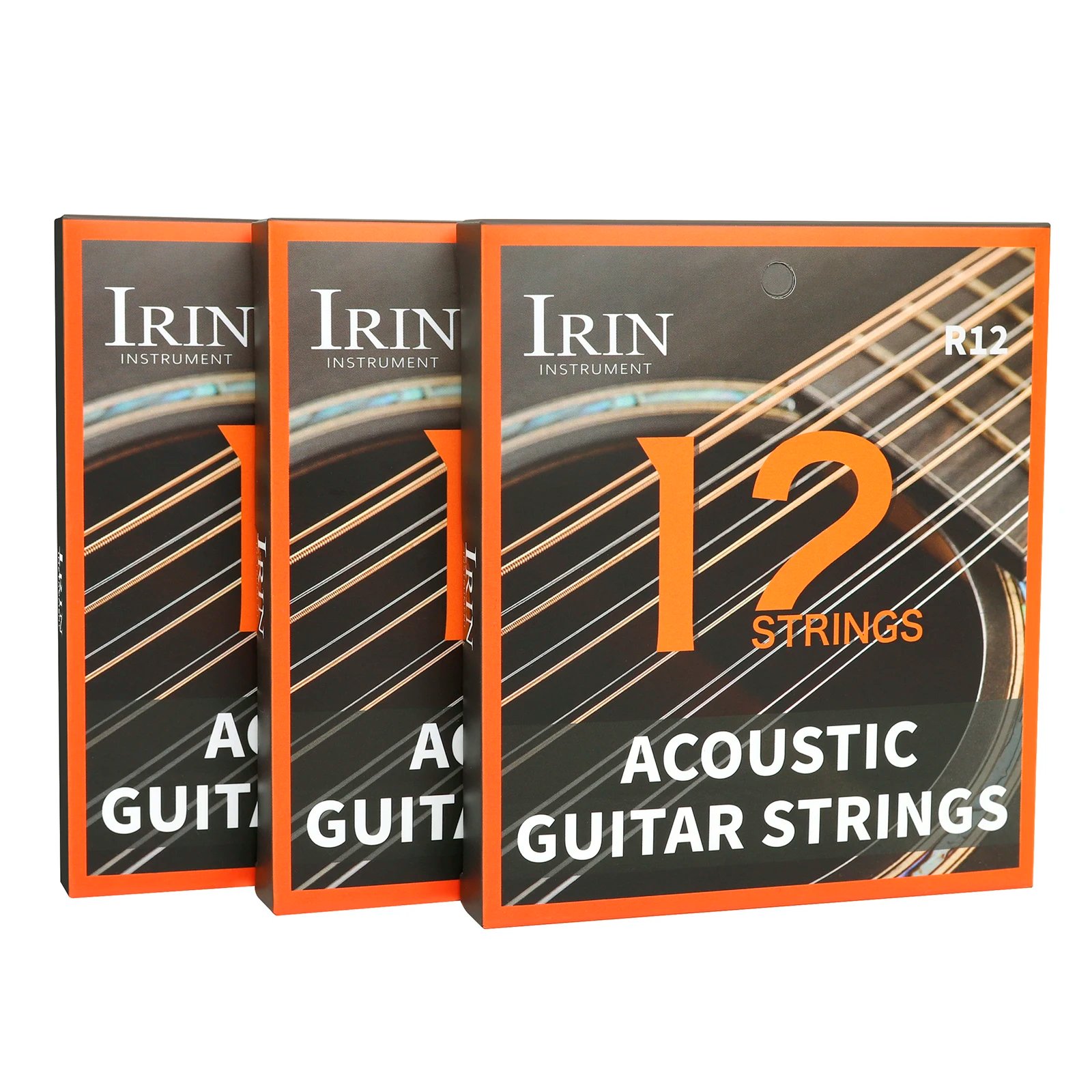 IRIN 12-Strings Acoustic Folk Guitar Strings Phosphor Bronze+PU Coating Musical Instrument Parts Accessories Guitarrra Strings IRIN 12-Strings Acoustic Folk Guitar Strings Phosphor Bronze+PU Coating Musical Instrument Parts Accessories Guitarrra Strings