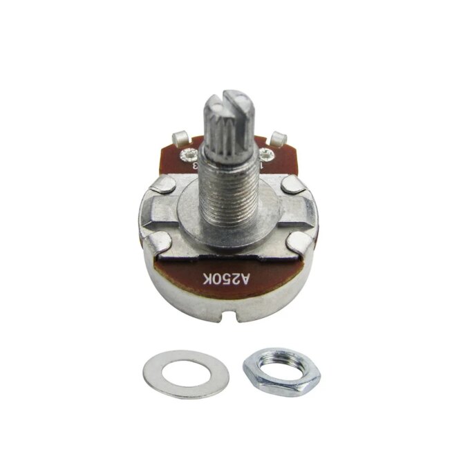FLEOR 4pcs Full Size Pots Long Split Shaft Guitar Potentiometers A500K A250K B250K A500K for Choose - Image 3