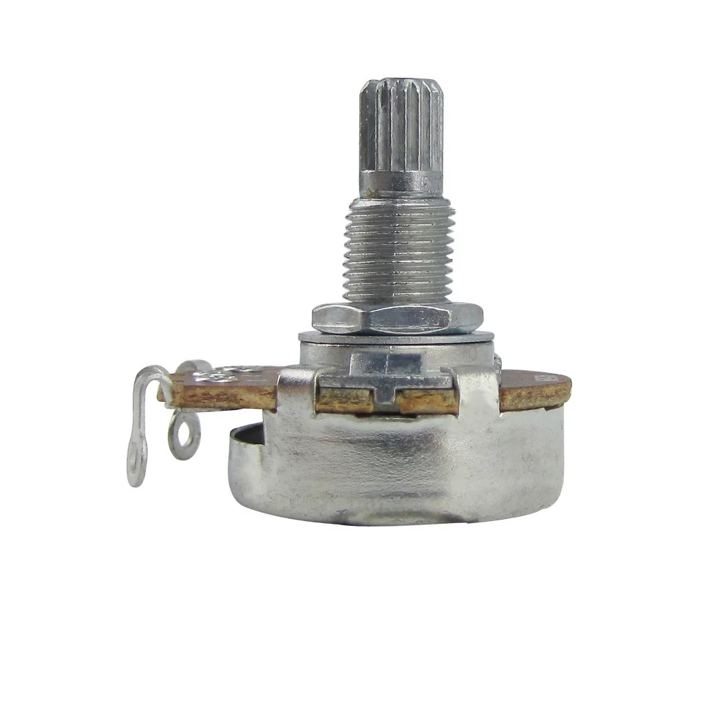 FLEOR 4pcs Full Size Pots Long Split Shaft Guitar Potentiometers A500K A250K B250K A500K for Choose