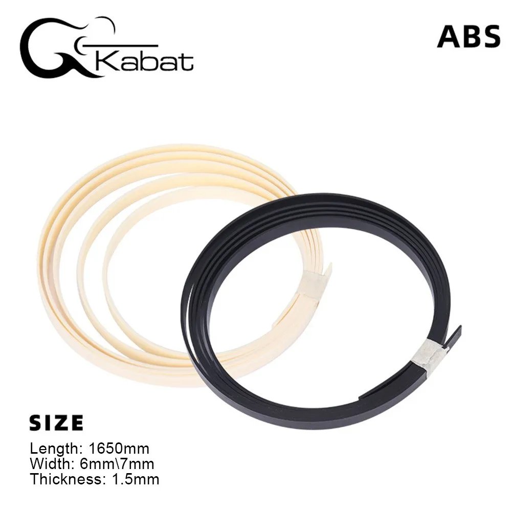 Guitar Neck Body Binding Purfling Strip For Luthier 1650mmx6mm ABS Plastic Guitar Binding Purfling Strip Edge Trim Accessories Guitar Neck Body Binding Purfling Strip For Luthier 1650mmx6mm ABS Plastic Guitar Binding Purfling Strip Edge Trim Accessories