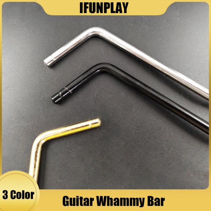 Direct Insertion Electric Guitar Tremolo Arm Whammy Bar Insert Part Diameter 5mm/6mm Black Gold Chrome
