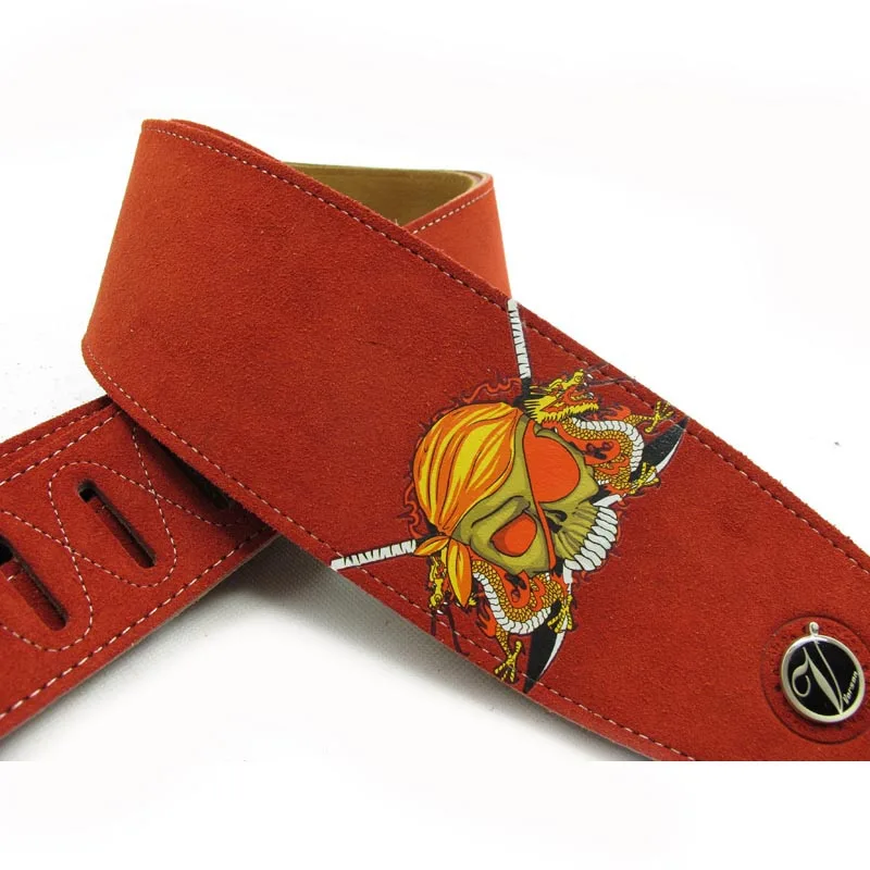 YUEKO Two Layer Leather Guitar Strap High Quality Strap For Acoustic Electric Bass Guitar Strap Guitar Accessories Guitar Part