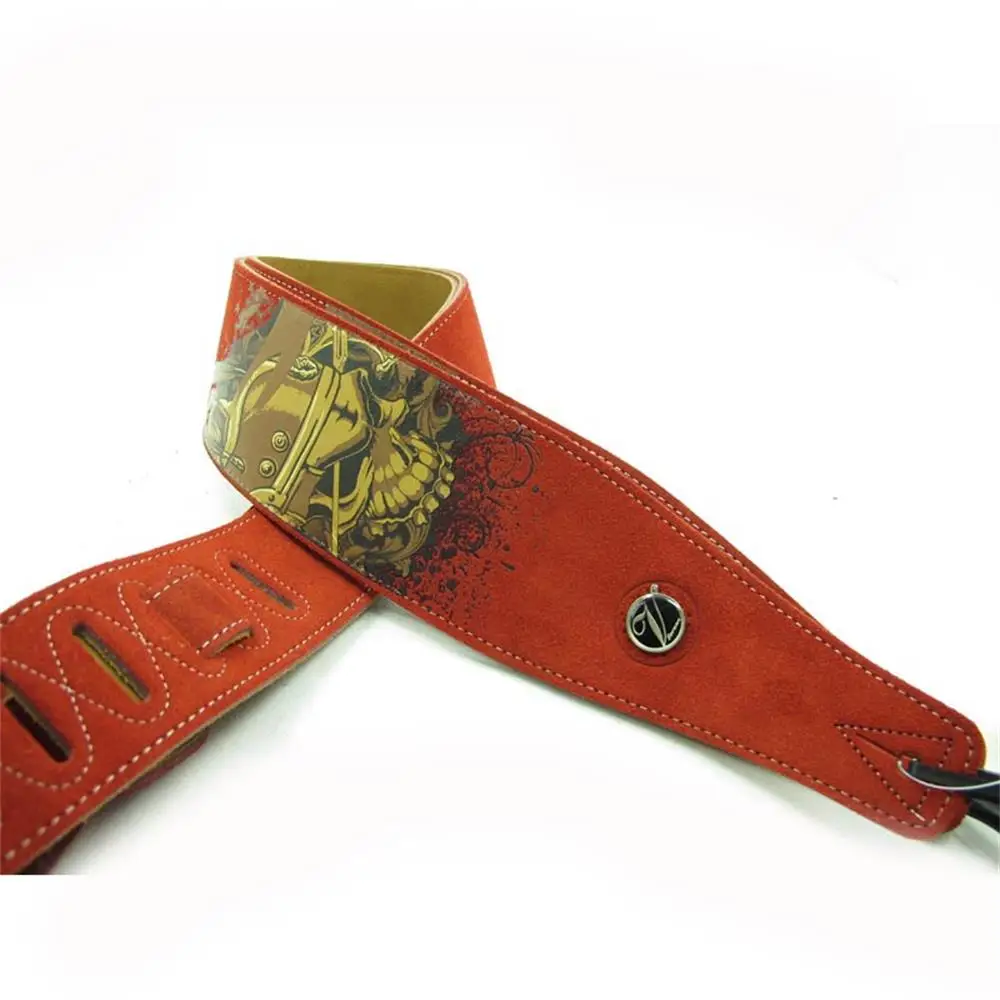 YUEKO Two Layer Leather Guitar Strap High Quality Strap For Acoustic Electric Bass Guitar Strap Guitar Accessories Guitar Part