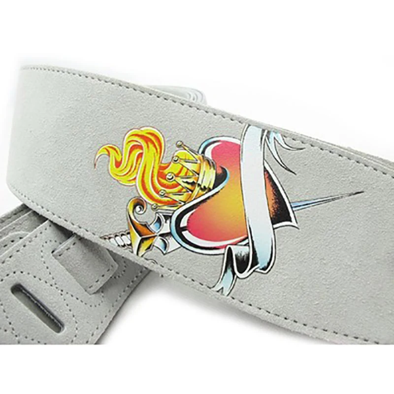 YUEKO Two Layer Leather Guitar Strap High Quality Strap For Acoustic Electric Bass Guitar Strap Guitar Accessories Guitar Part