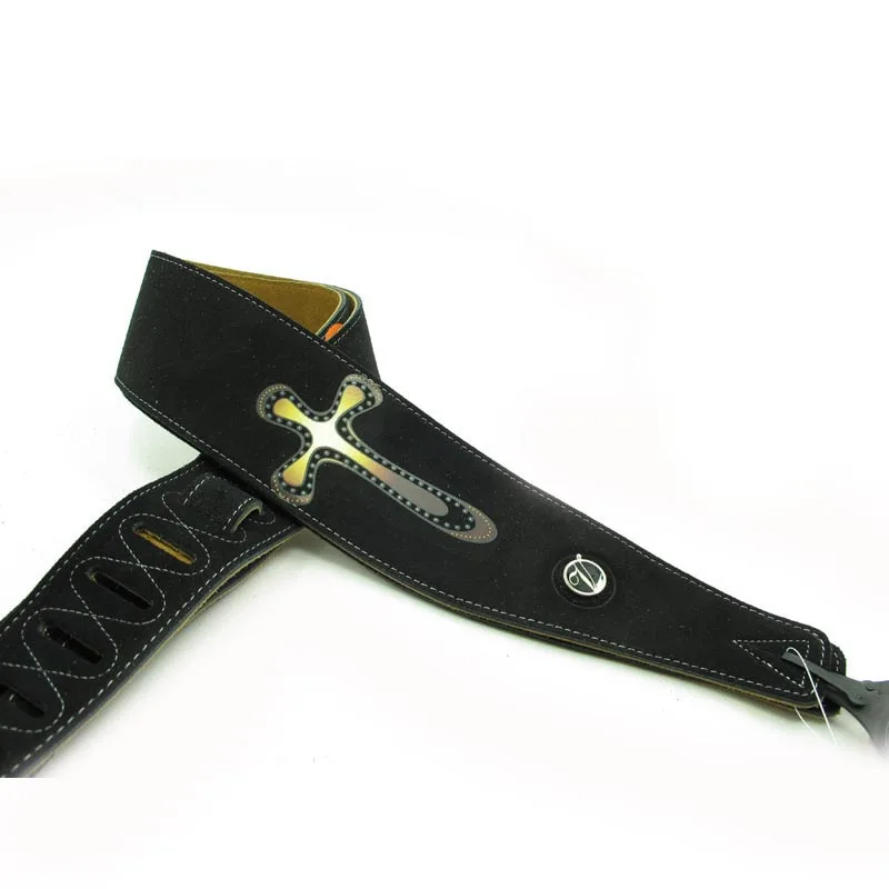 YUEKO Two Layer Leather Guitar Strap High Quality Strap For Acoustic Electric Bass Guitar Strap Guitar Accessories Guitar Part