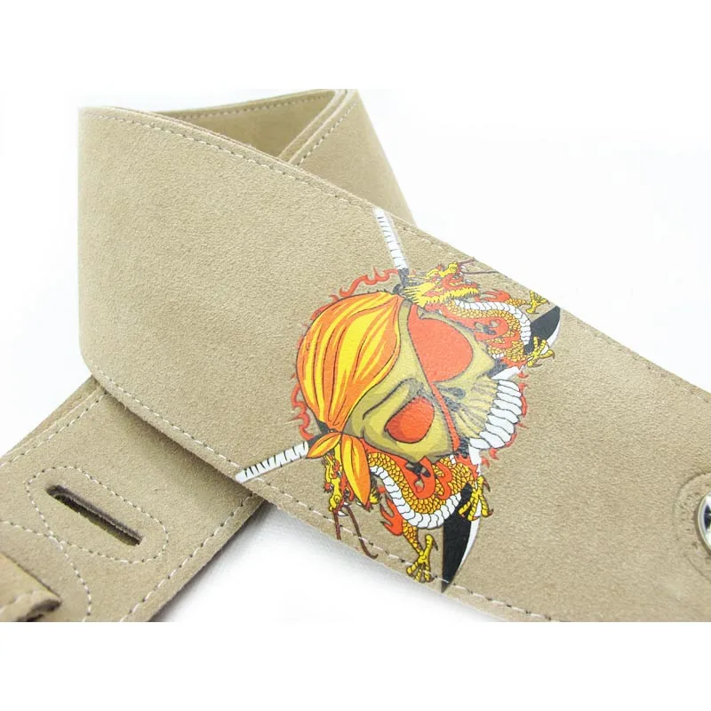 YUEKO Two Layer Leather Guitar Strap High Quality Strap For Acoustic Electric Bass Guitar Strap Guitar Accessories Guitar Part