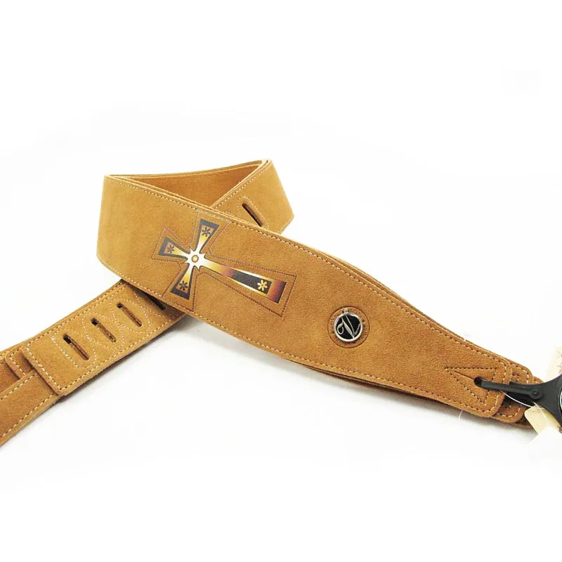 YUEKO Two Layer Leather Guitar Strap High Quality Strap For Acoustic Electric Bass Guitar Strap Guitar Accessories Guitar Part